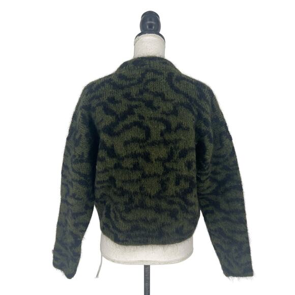 Frame Abstract Jacquard Crew Neck Sweater - Picture 11 of 12